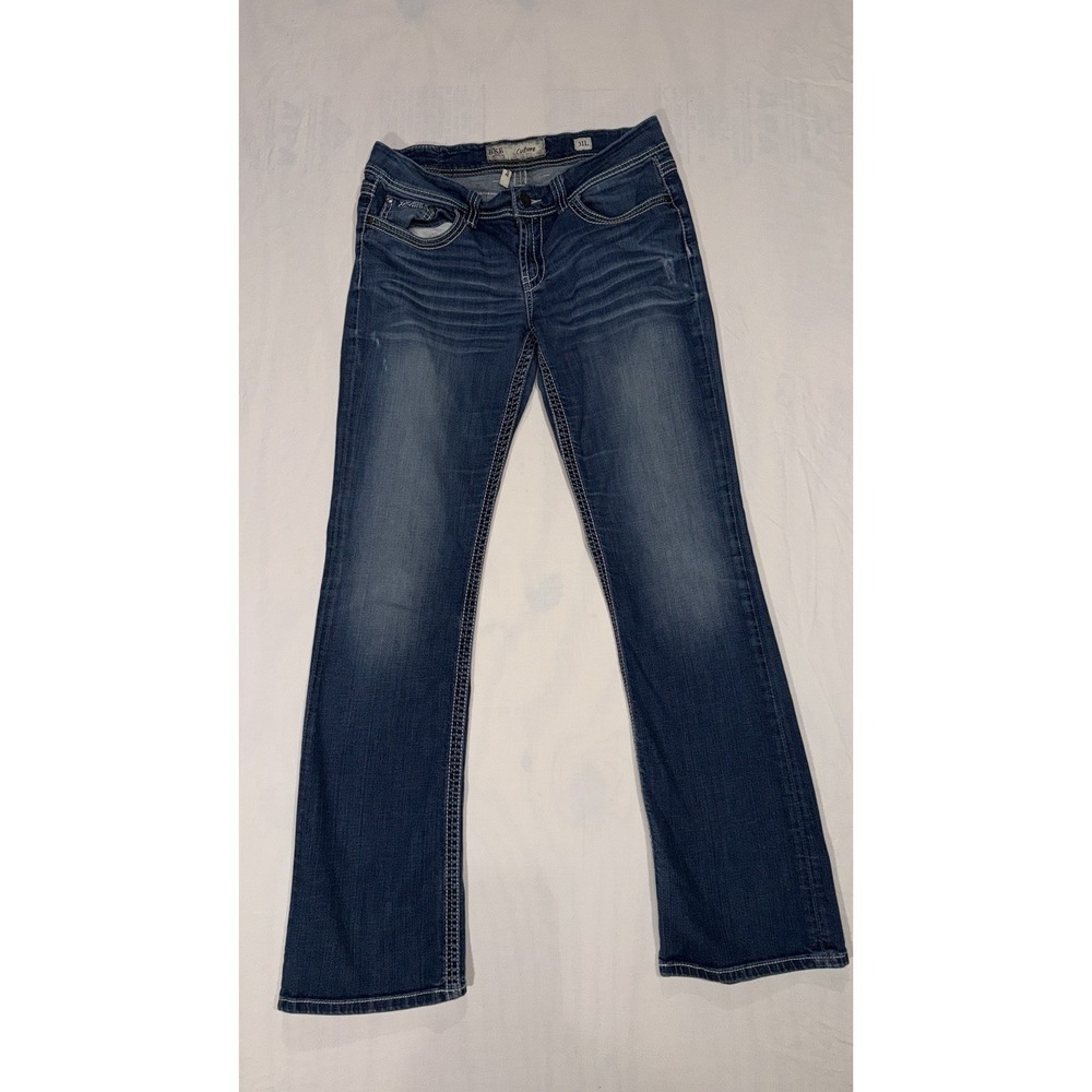 BKE Culture Women's Jeans  31L Bootcut Stretch Dark Wash